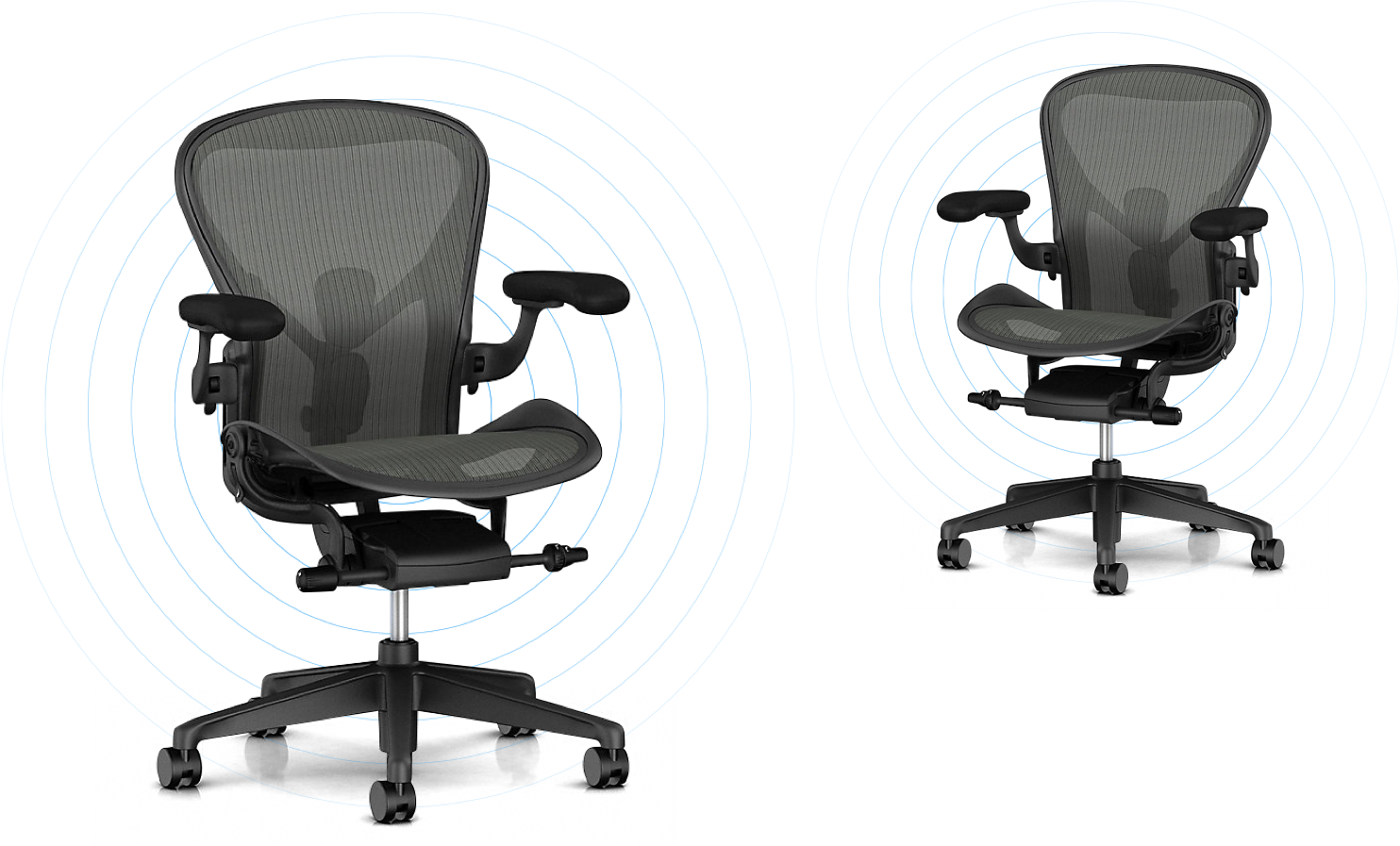 Herman Miller black office chairs