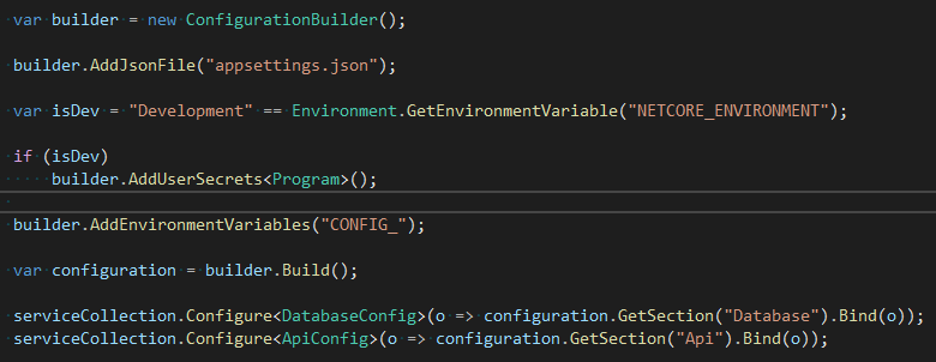 Code configuration