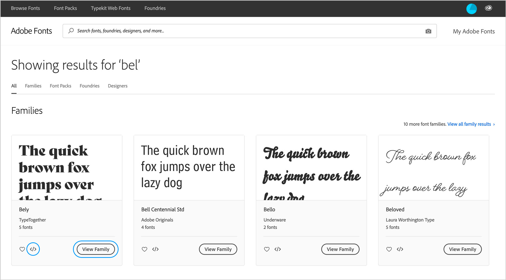 ADOBE FONTS SEARCH RESULTS