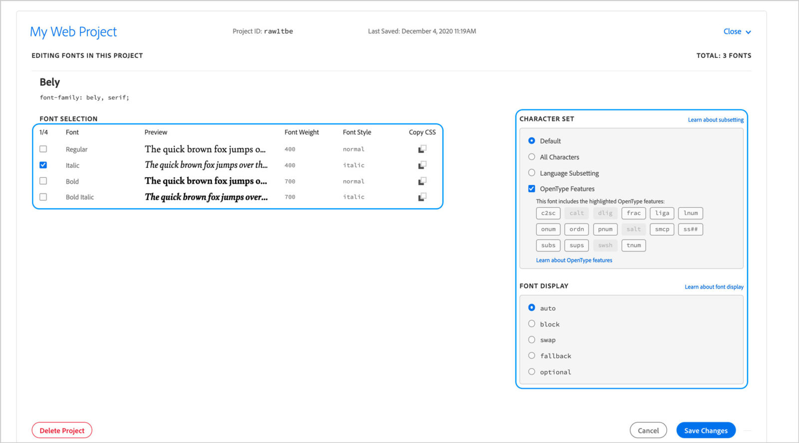 EDIT WEB PROJECT