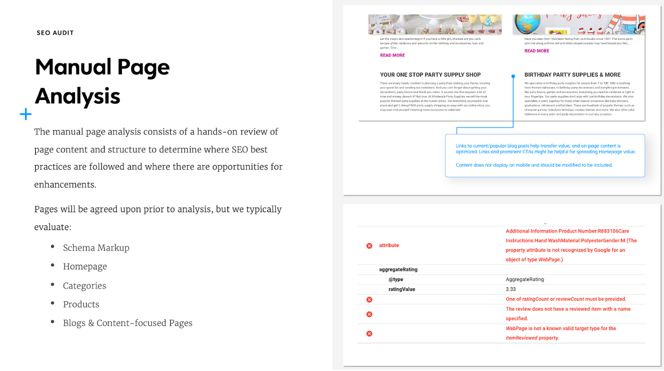 SEO Audit: Manual Page Analysis