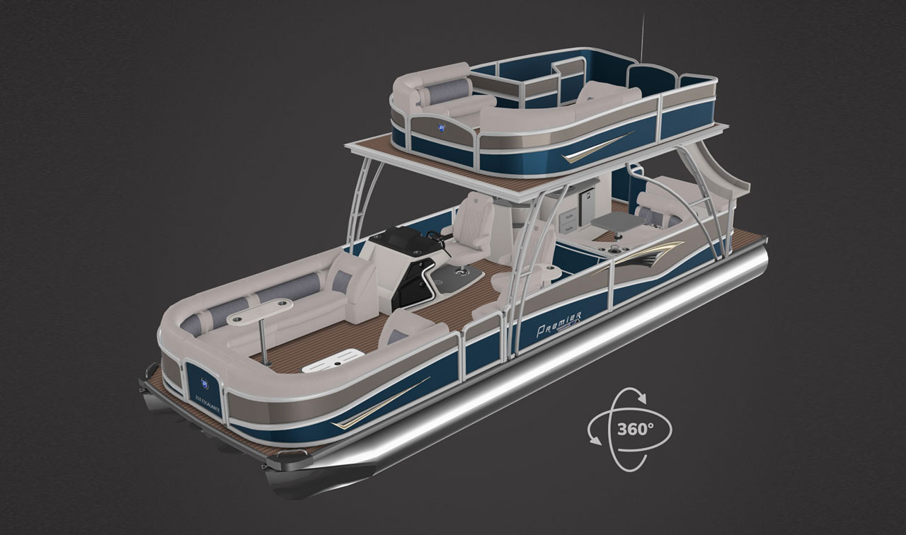 Premier Pontoon 3D Model