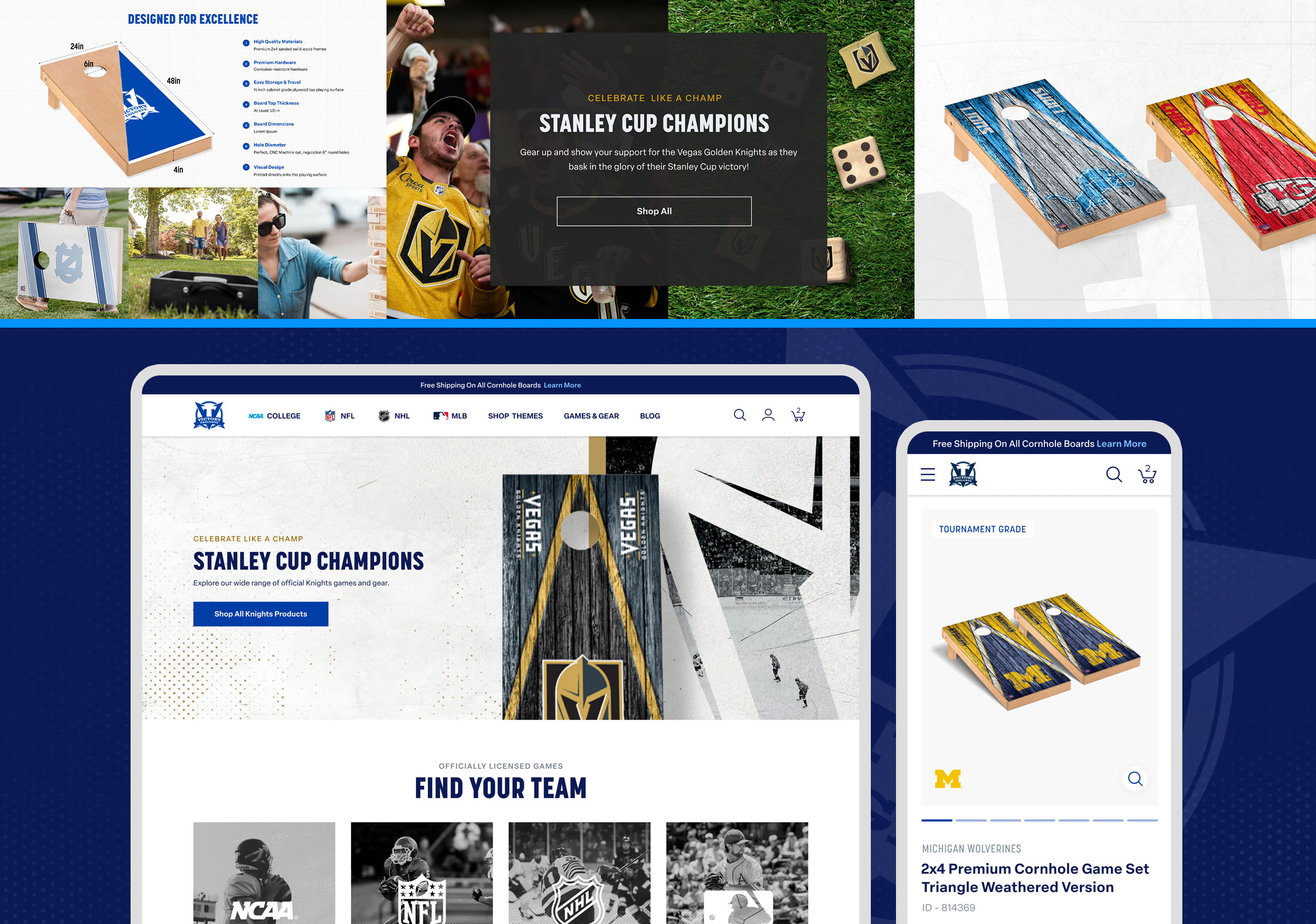 Victory Tailgate Mood Boards