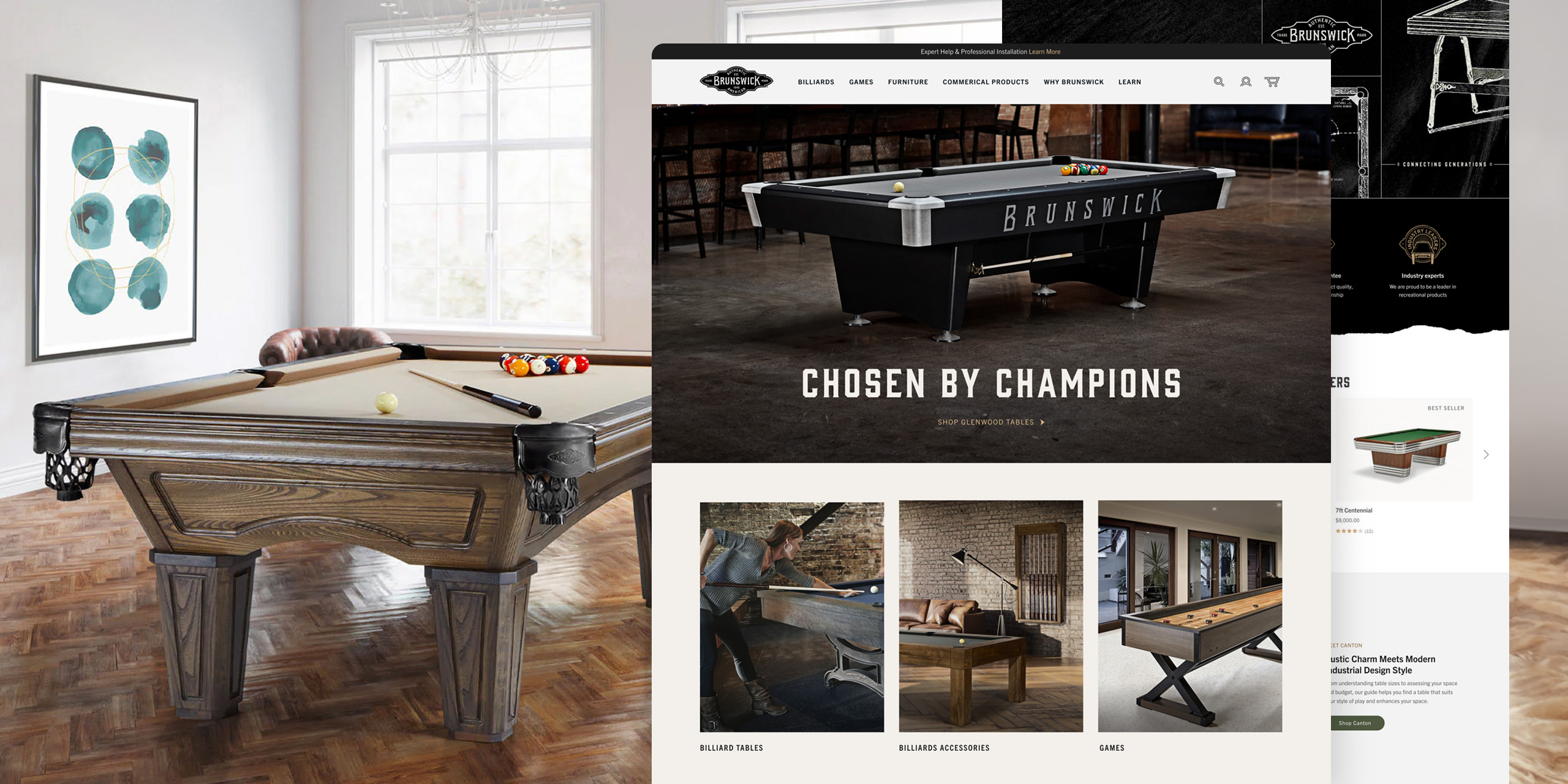 Brunswick Billiard Redesign