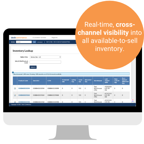 Deck Commerce Inventory Features