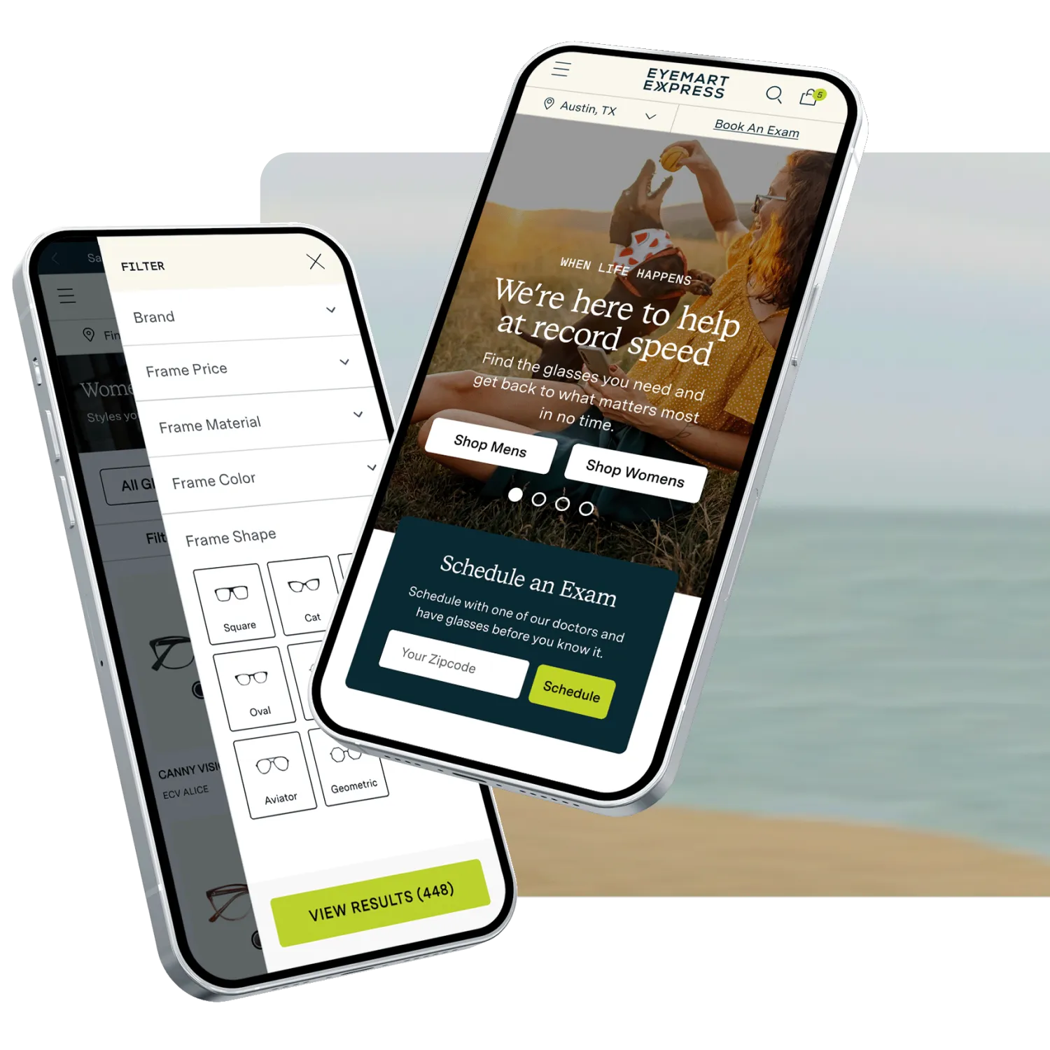 Eyemart Express Mobile Screens