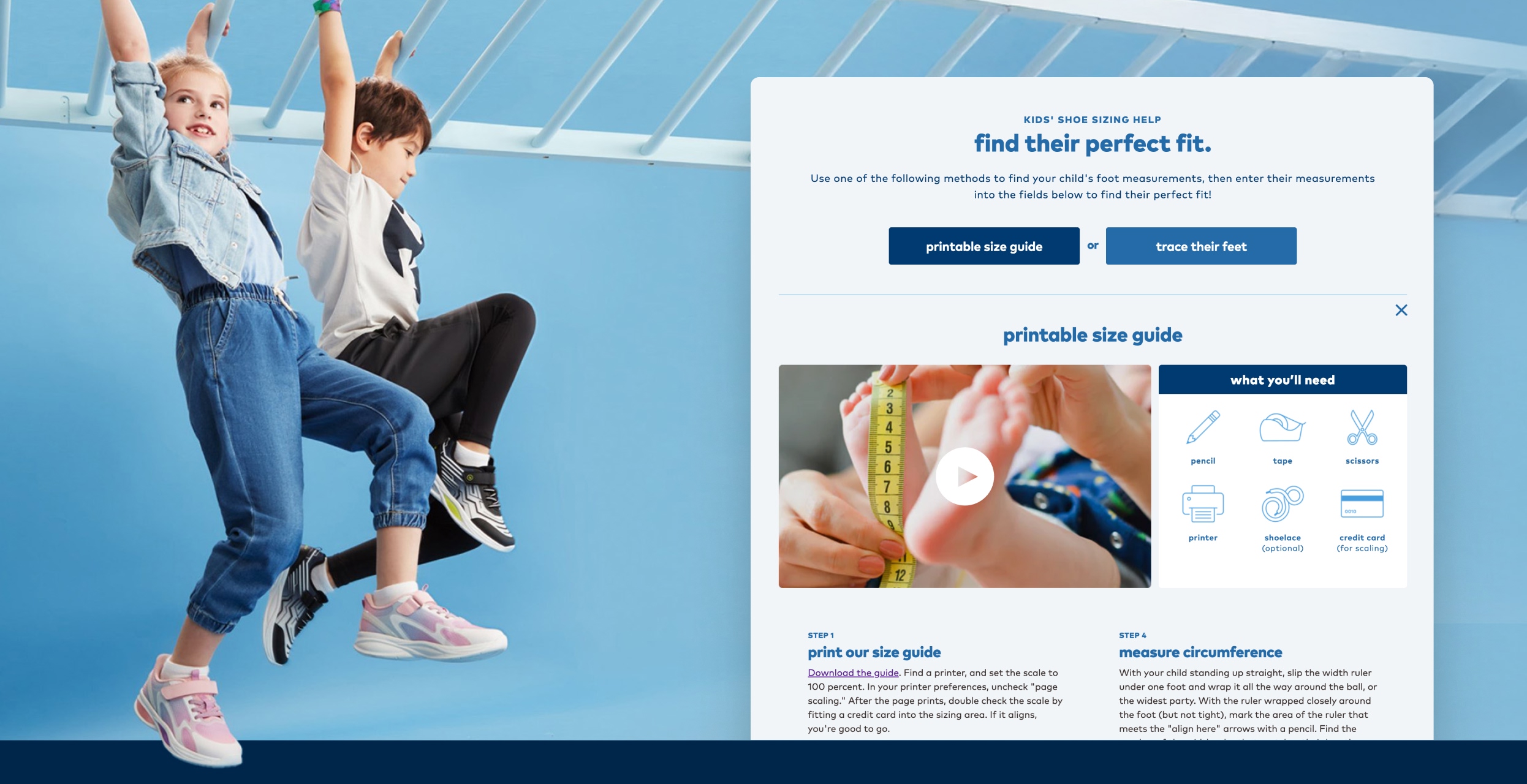 Stride Rite Fit Finder