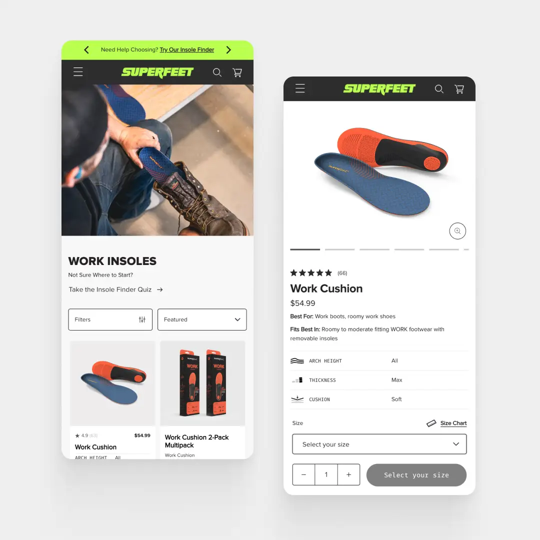 Superfeet Mobile Screens