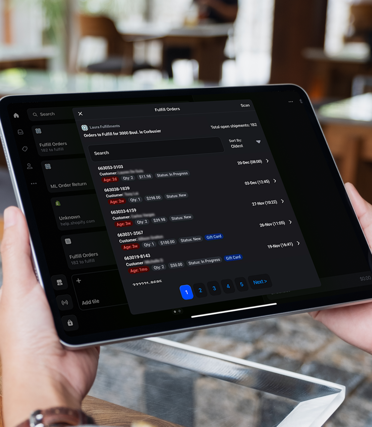 Laura Canada POS Screen